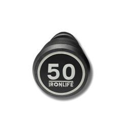 Pogumovaná jednoručná činka IRONLIFE 50 kg