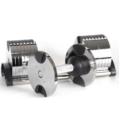 IRONLIFE; Dumbbell Set, 2,5 - 40 kg, pár - CHROME