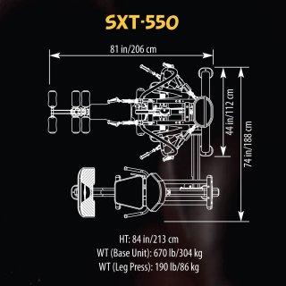Fitness machine Home Gym TUFF STUFF SXT-550