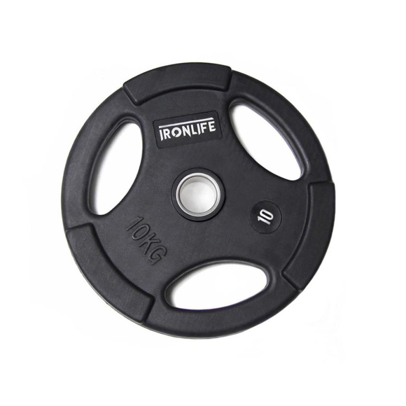 Kotouč olympijský pogumovaný IRONLIFE Deluxe plate 10 kg