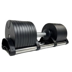 Nastavitelné činky IRONLIFE 2 - 32 kg, ČERNÁ, pár