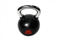 Kettlebell IRONLIFE 24 kg, rubberized