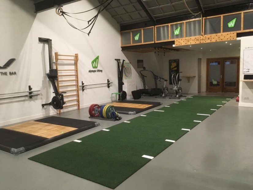 Sprint Track; Heavy Start & Finish, značky po 1bm, tl. 13 mm, světle šedá, 1 m²