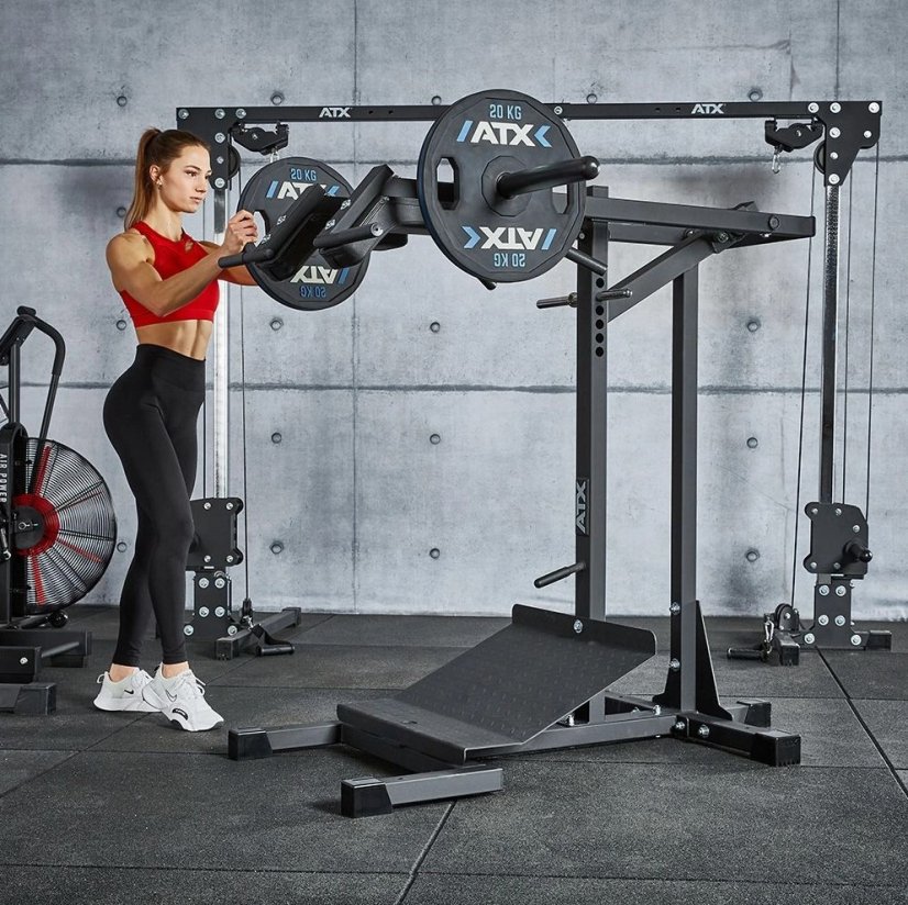 ATX LINE Lever Arm Squat and Calf Strengthening Machine