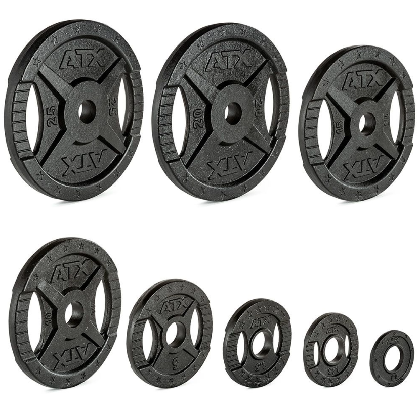 ATX LINE; Litinový kotouč 10 kg,  2-Grip, otvor 50 mm