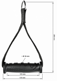 One-hand grip ATX LINE - strap with handle