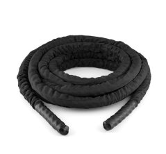 Nylonové tréninkové lano IRONLIFE 12 m, 38 mm, černé