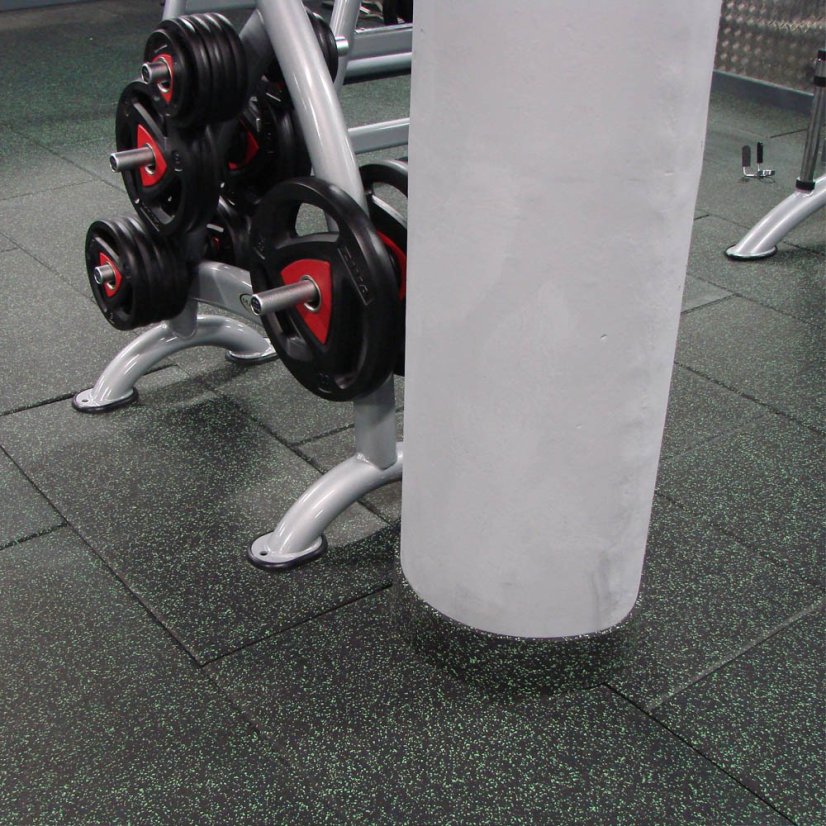 Podlaha SPORTEC STYLE COLOR tl. 70 mm, 15 % EPDM - Varianta: Style 50 x 50 cm, Color 15 %, 70 mm, šedá