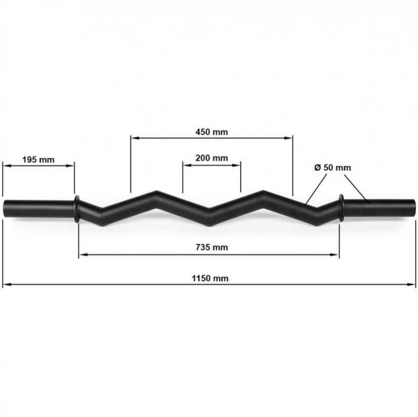 ATX LINE SZ-Fat Bar 1150/50 mm, grip 50 mm, BLACK