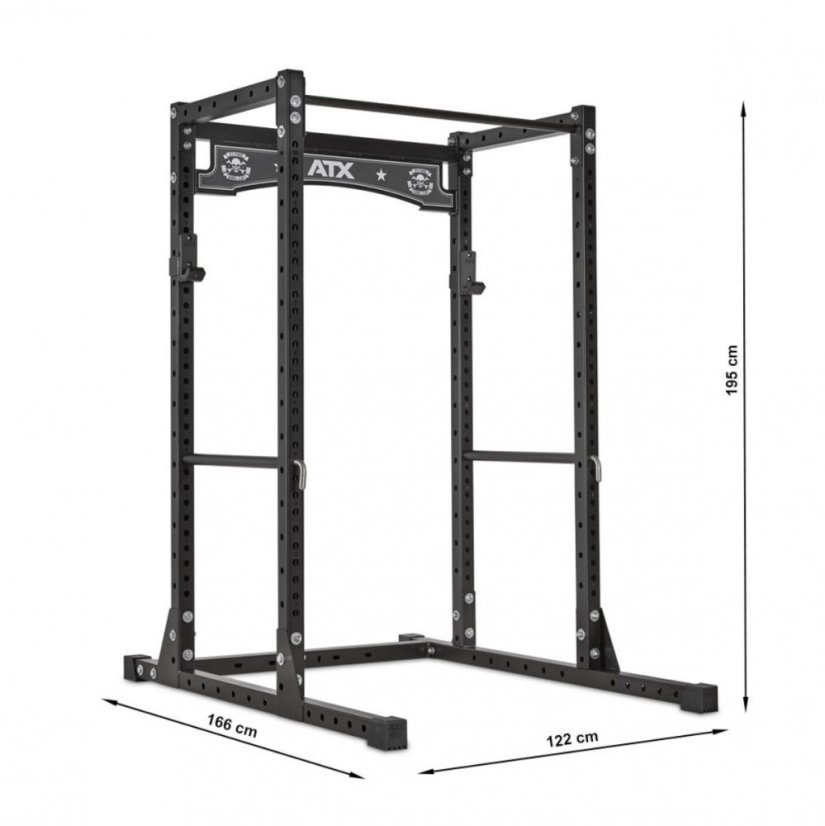 Power Rack ATX Barbell Club PRX-660, výška 195 cm
