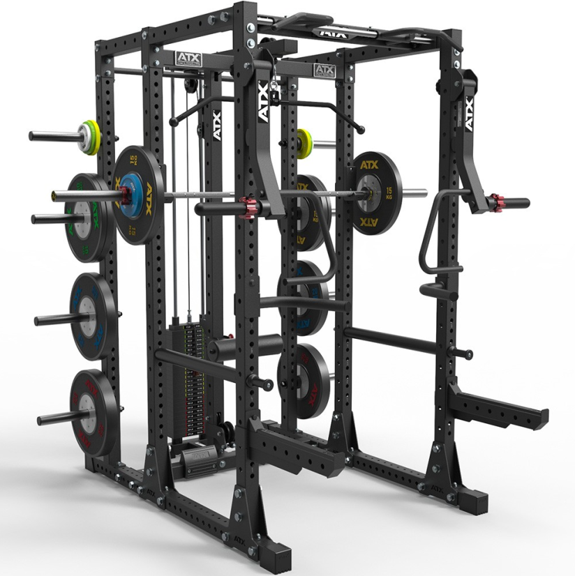 Silová klec na dřepy s příslušenstvím