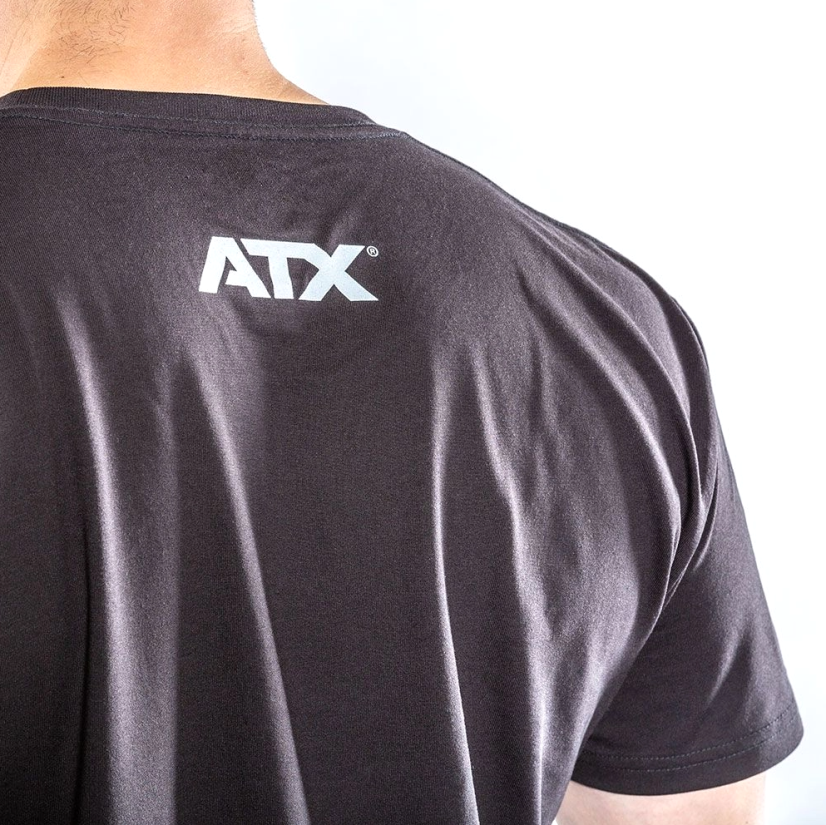 Tričko ATX Barbell Club, čierne - Varianta: Tričko ATX Barbell Club, šedé - vel. XXL