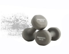 Jednoruční činky PROIRON Neoprene Dumbell 2 x 5 kg - GRAY