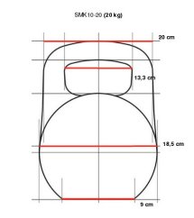 Uretánová činka IRONLIFE 20 kg