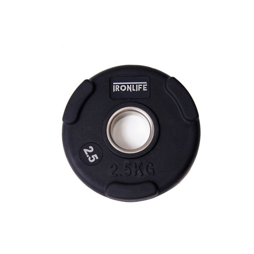 Kotouč olympijský pogumovaný IRONLIFE Deluxe plate 2,5 kg