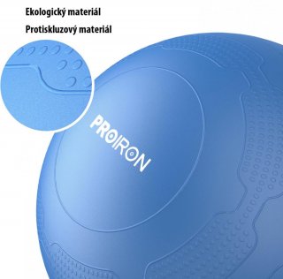Gymnastický míč PROIRON Yoga Ball Embos - 65 cm, tmavě modrý