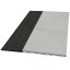 Rovný koncový profil SPORTEC 100 x 25 cm, 4,7 kg - Varianta: Koncový profil 1000 x 250 mm, černá