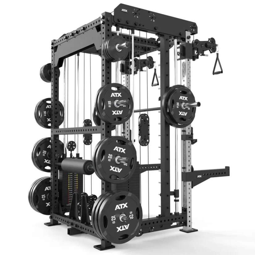 ATX LINE; Multi Pull Smith Rack, tehličkové závažie 2 x 110 kg