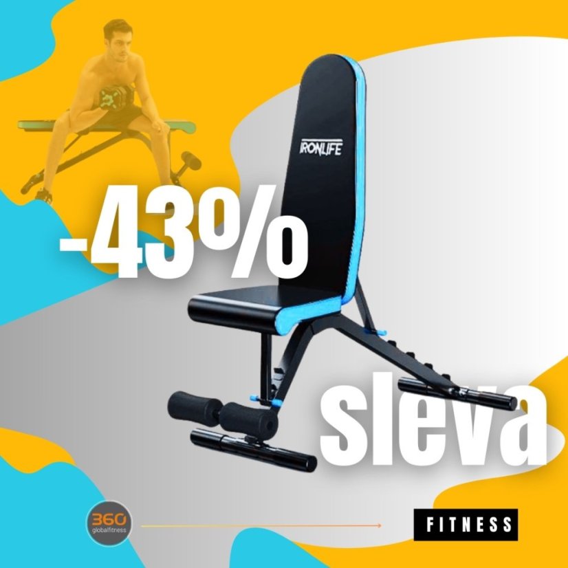 IRONLIFE; Posilovací lavice Bench 501