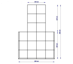 ATX LINE; Tréningová platforma gumená pre stojany Power Rack, hr. 30 mm - zostava D