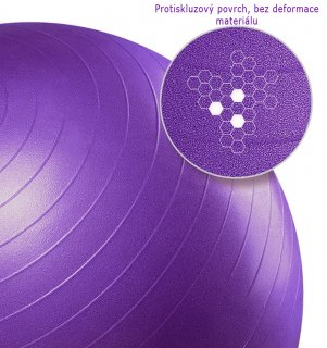 Gymnastics ball PROIRON - 65 cm, PURPLE