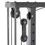 Stojan na dřepy ATX Half Rack 750 s kladkou na kotouče, výška 224 cm