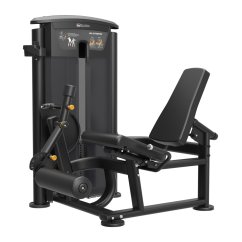 Posilovací stroj IMPULSE Leg Extension - černý rám + černé čalounění
