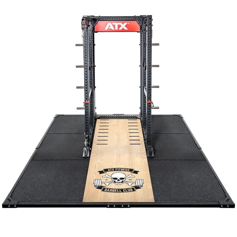 Tréninková platforma ATX LINE Weight Lifting / Power Rack XL, 3 x 3 m, logo Barbell Club