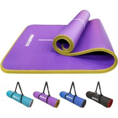 Podložka na cvičenie PROIRON NBR, 1830 x 660 x 10 mm - zelená/sivý lem