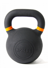 Kettlebell litina na cvičení IRONLIFE hmotnost 28 kg