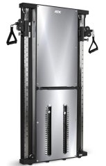 Multifunkčný posilňovací stroj ATX LINE strieborný, zrkadlo, 2 x 60 kg