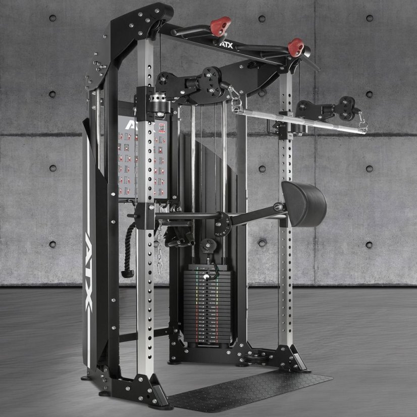 Multifunkčný posilňovací stroj ATX LINE Dual Pulley FTO-600, 2 x 90 kg tehlové závažia