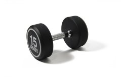 Jednoruční činka pogumovaná IRONLIFE 15 kg