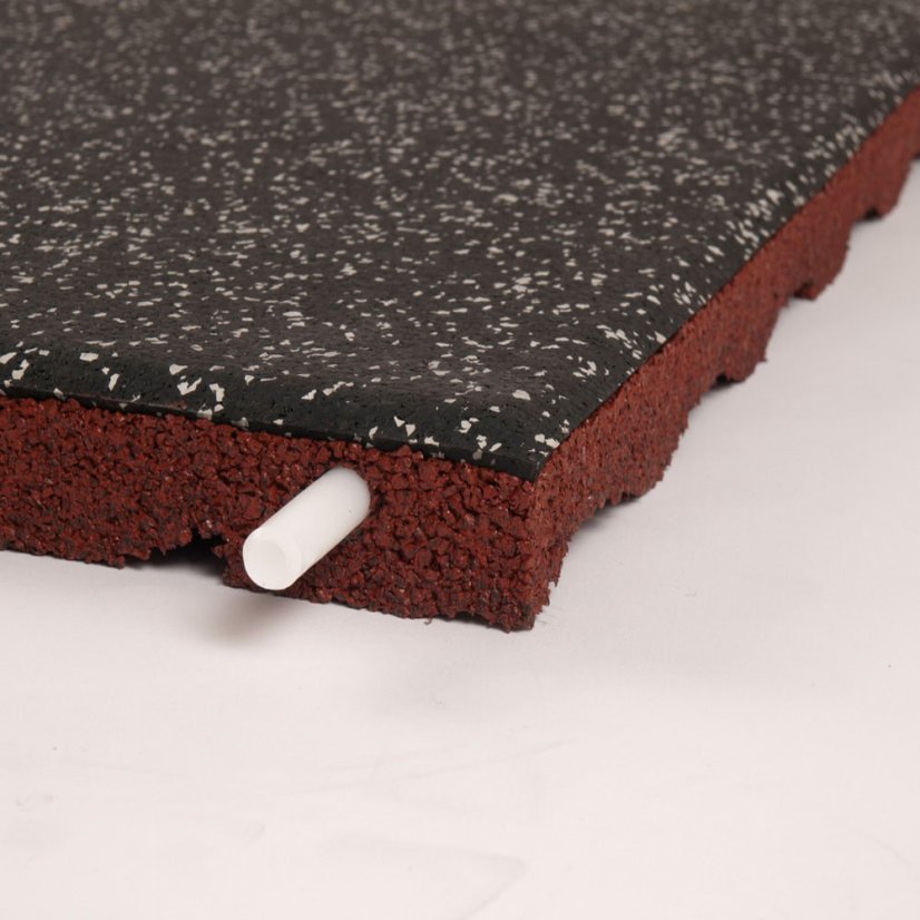 Podlaha SPORTEC STYLE COLOR tl. 70 mm, 15 % EPDM - Varianta: Style 50 x 50 cm, Color 15 %, 70 mm, šedá