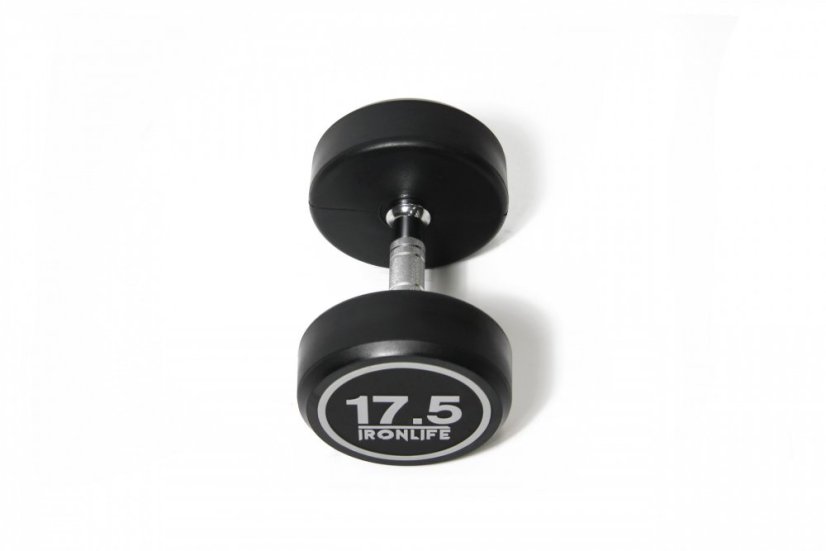 Pogumovaná jednoručná činka IRONLIFE 17,5 kg