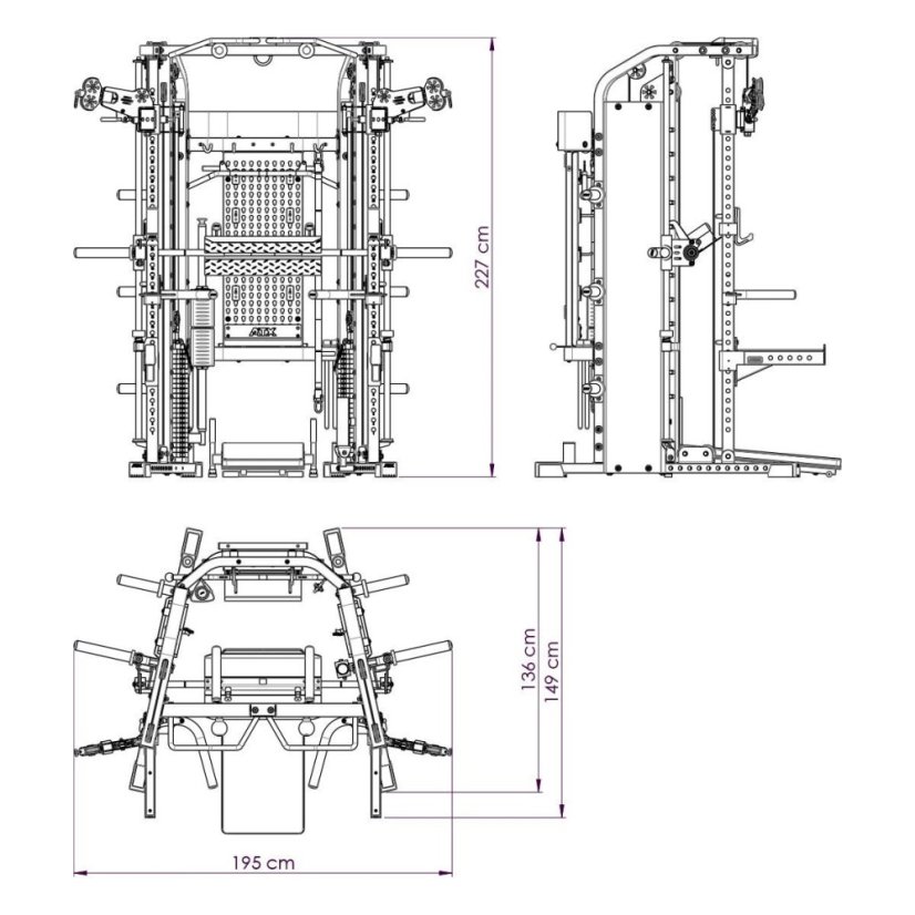 Posilňovací stroj ATX MONSTER Full-functional gym 2.0