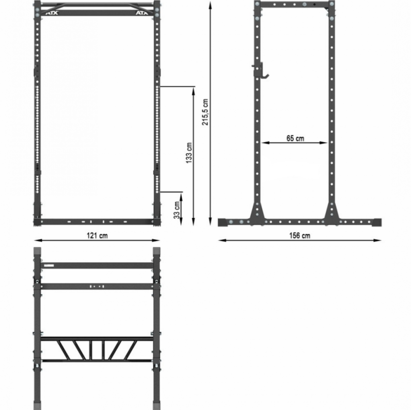 Power Rack ATX LINE PRX-655SD - Short Distance Spacing, height 216 cm