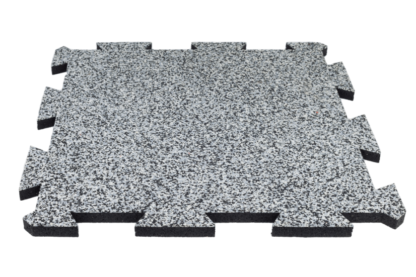 TRUESTEEL; Dvojvrstvová gumová podlaha do fitness - Tloušťka podlahy: 485x485x20 mm, EPDM: 5%, barva: zelená