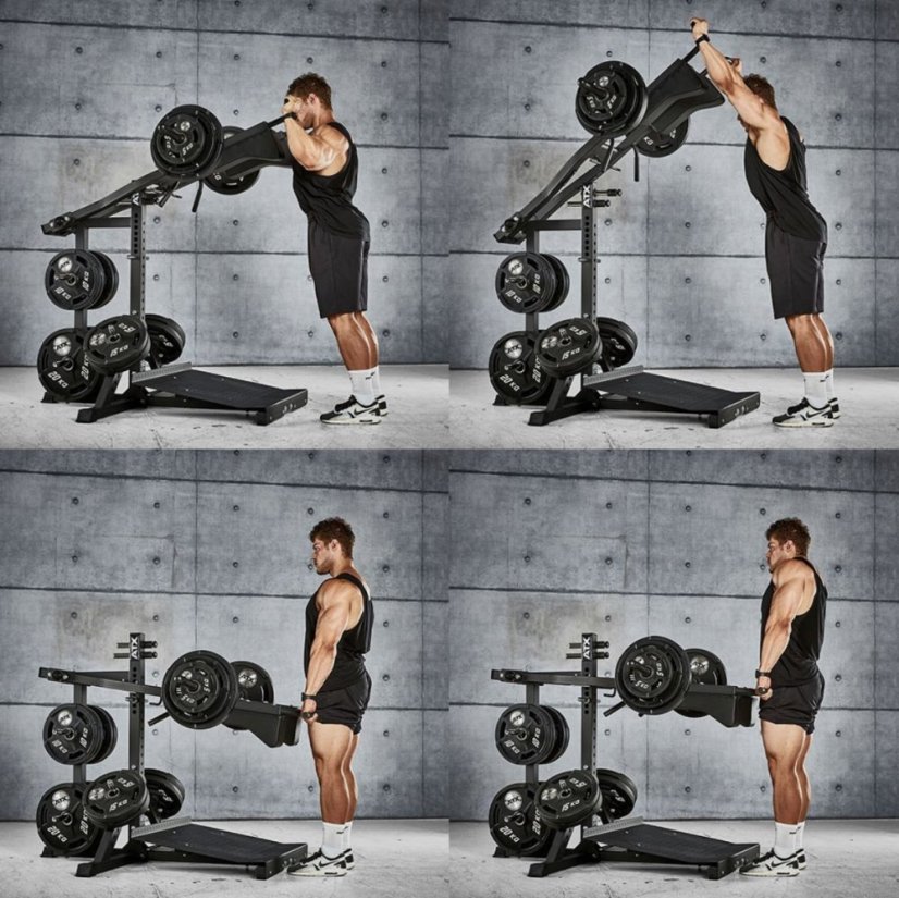 Posilovací stroj na nohy ATX LINE Lever Arm Squat PRO - Viking Press SQM-700