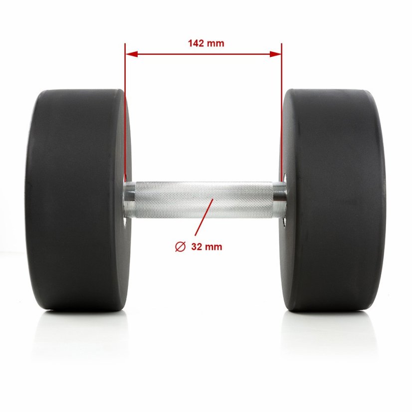 Sada jednoručných činiek ATX LINE, uretán 5-20 kg - 7 párov