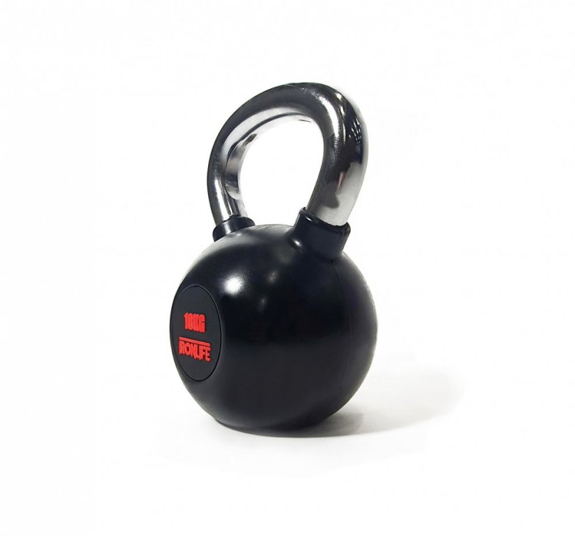 Kettlebell IRONLIFE 18 kg, pogumovaný