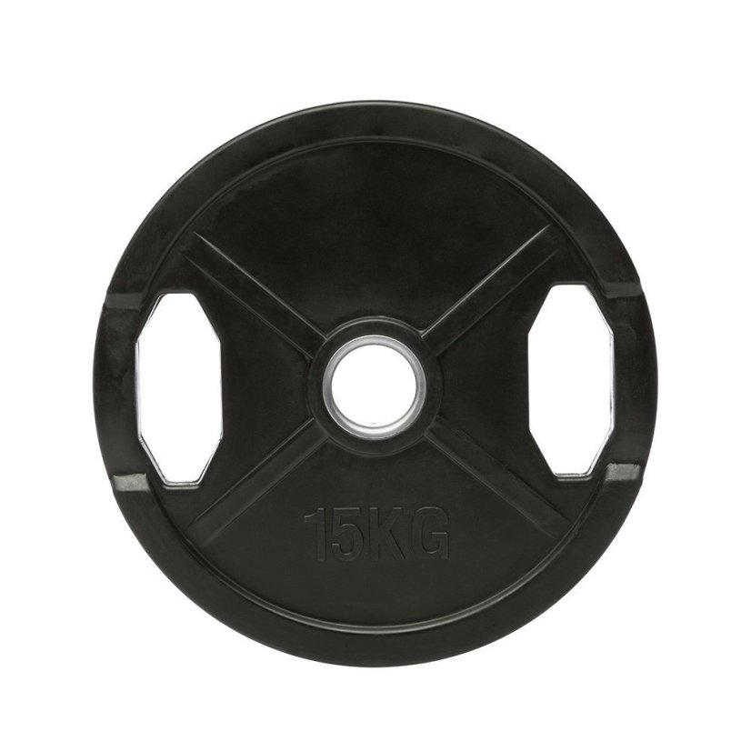 Rubberised disc black ATX LINE 15 kg