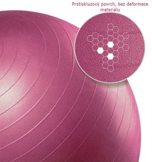 Gymnastická lopta PROIRON - 55 cm, ROSE RED
