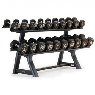 Stand for one-hand dumbbells IRONLIFE 10 pairs, horizontal, black