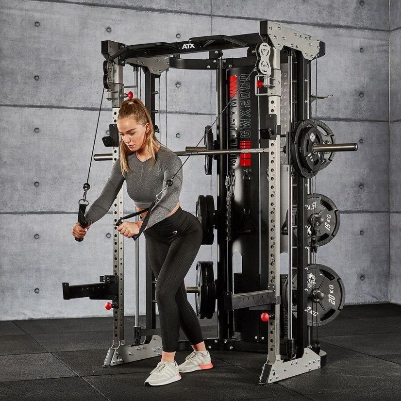 Multifunkční posilovací stroj ATX LINE MULTI GYM GMX-2000, cihličkové závaží 2 x 90 kg
