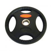 ARSENAL rubberized disc PREMIUM RUBBER OL black 15 kg, hole 50 mm