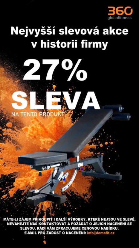 Posilňovacia lavica IRONLIFE Nastaviteľná úžitková lavica - NOVINKA