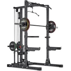 Stojan na dřepy ATX Half Rack 750 s kladkou na kotouče, výška 224 cm