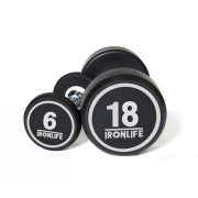 Sada pogumovaných jednoručních činek IRONLIFE 6-18 kg