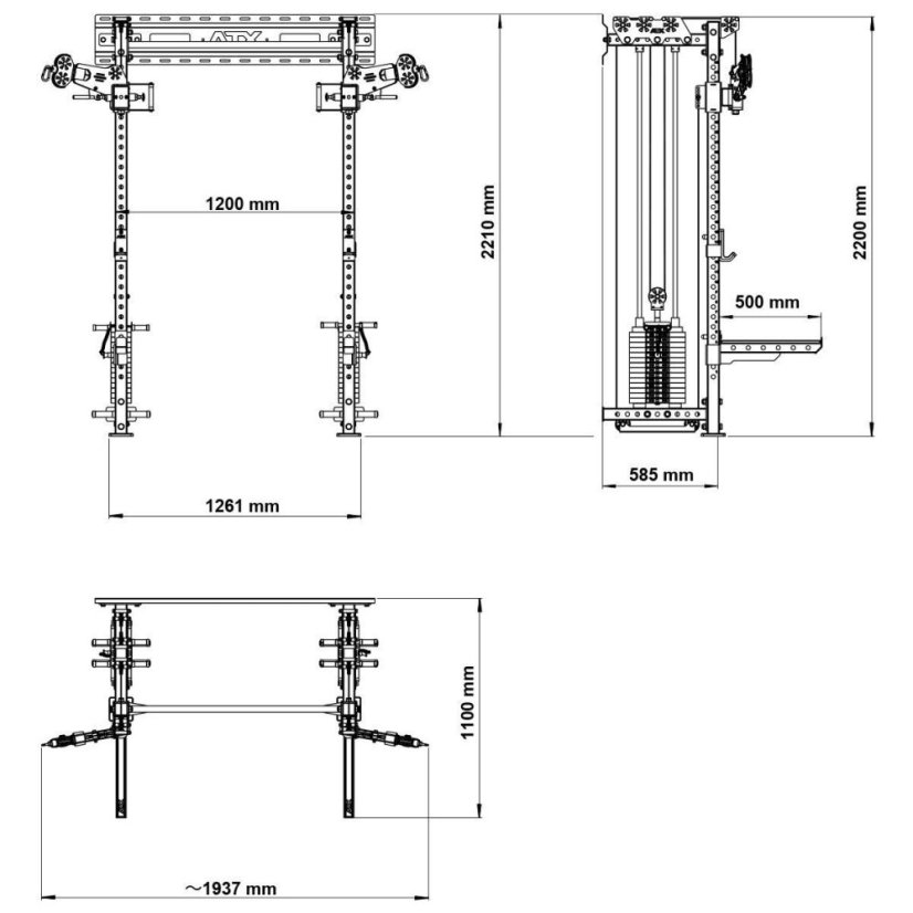 ATX® Functional Pull Trainer - Multi pull station